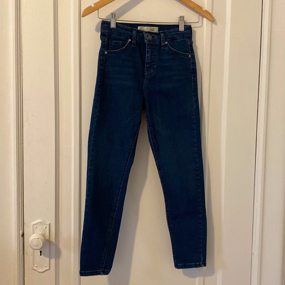 Topshop Moto Petite Jamie jeans (blue)